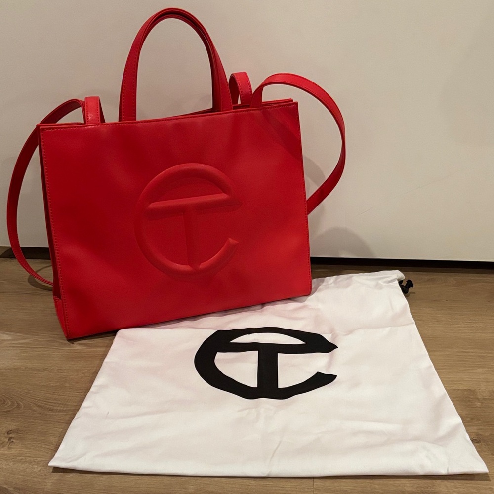 Telfar Bold Red Tote Bag